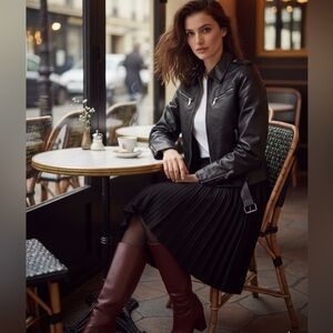 NWT Sam Edelman lambskin Leather Jacket